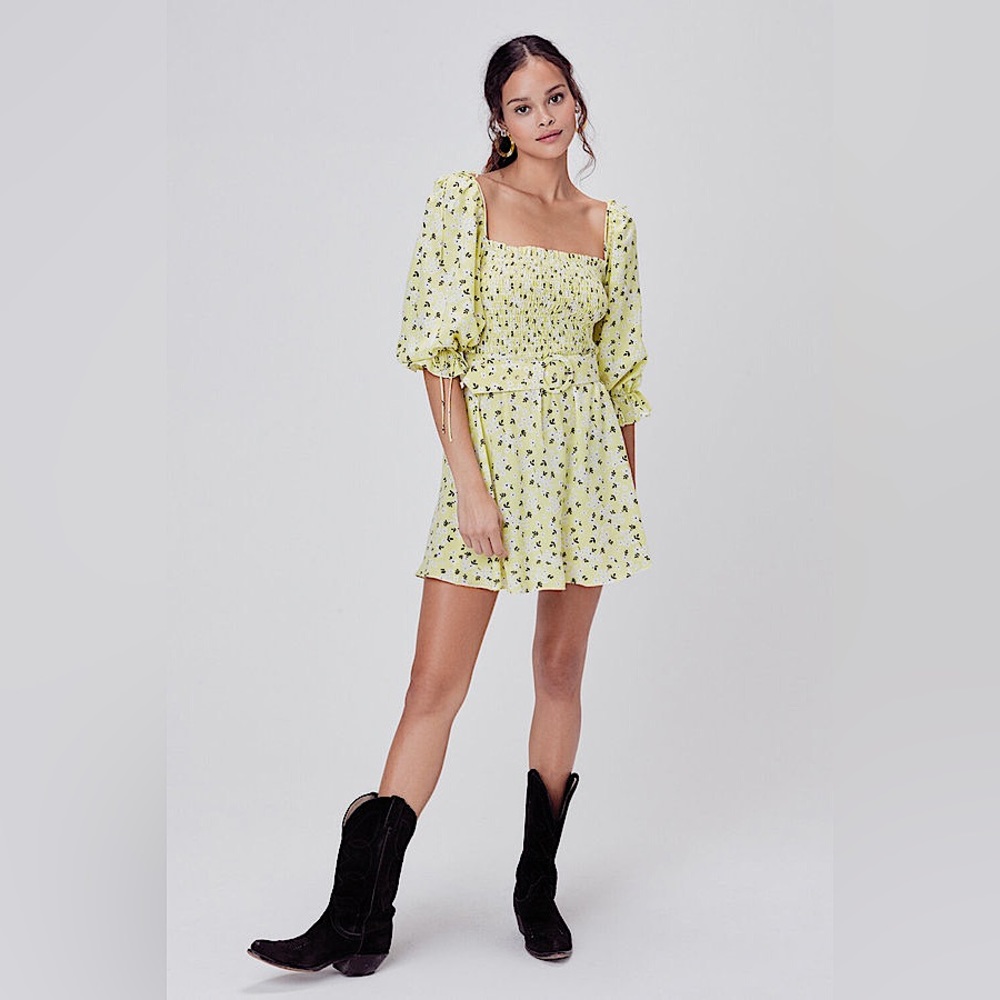 NWT For Love & Lemons Chrysanthemum Mini Dress